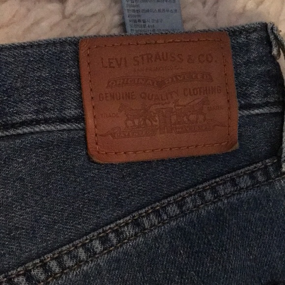 Levis High Loose Cropped Denim Jeans size 24 - Picture 7 of 10